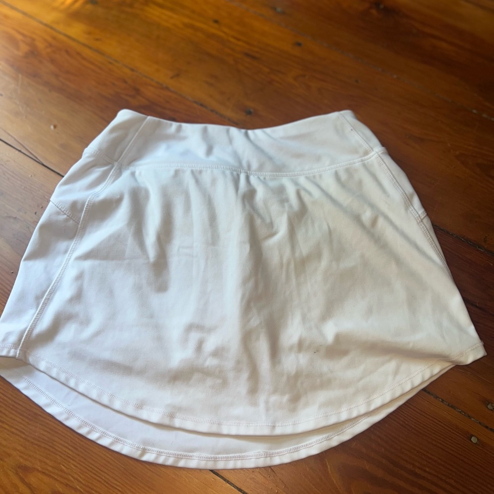 DSG White High-Low A-Line Mini Skirt Athletic
